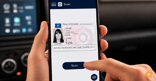 Scan automatisé du permis de conduire pour une location de véhicule